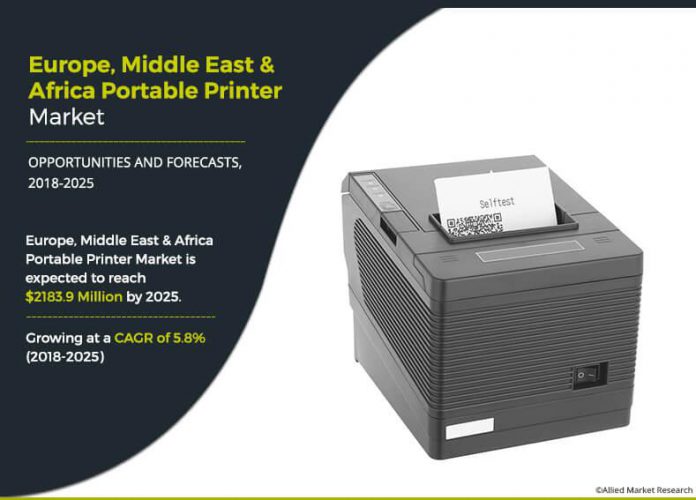 Europe, Middle East and Africa Portable Printer Market