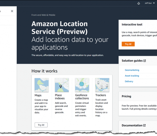 AWS News Blog – Amazon Location – Add Maps and Location Awareness to Your Applications