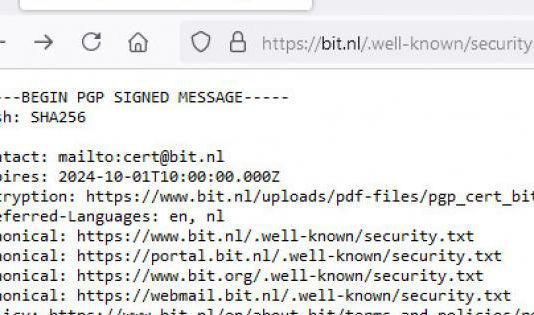 Waarom iedere website een security.txt nodig heeft Waarom iedere website een security.txt nodig heeft