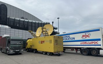 AFIBER provides connectivity for Mobilelinks during the 2025 Handball World Championship AFIBER levert connectiviteit aan Mobilelinks voor het WK Handbal 2025 @ Ahoy Rotterdam